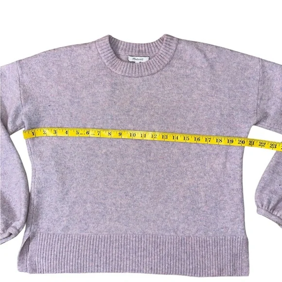 Madewell Women's Light Purple Crew Neck Sweater - Picture 7 of 7